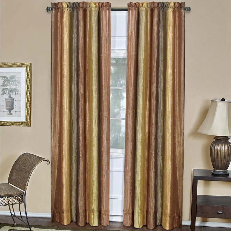 Achim Ombre Panel Light Filtering Semi-Sheer Window Curtain - 84 Inch Length, 50 Inch Width - Autumn- Light Filtering Soft Polyester Drapes for Bedroom Living & Dining Room by Achim Home Decor(Pack of 1) - Image 1